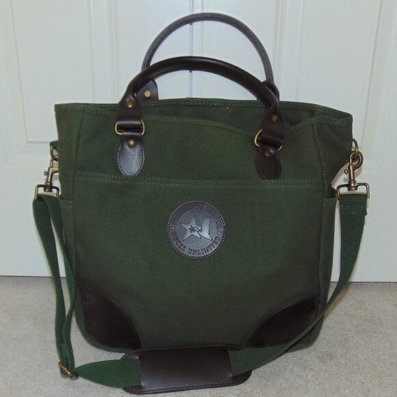 NEW Ducks Unlimited Canvas/Leather Bag